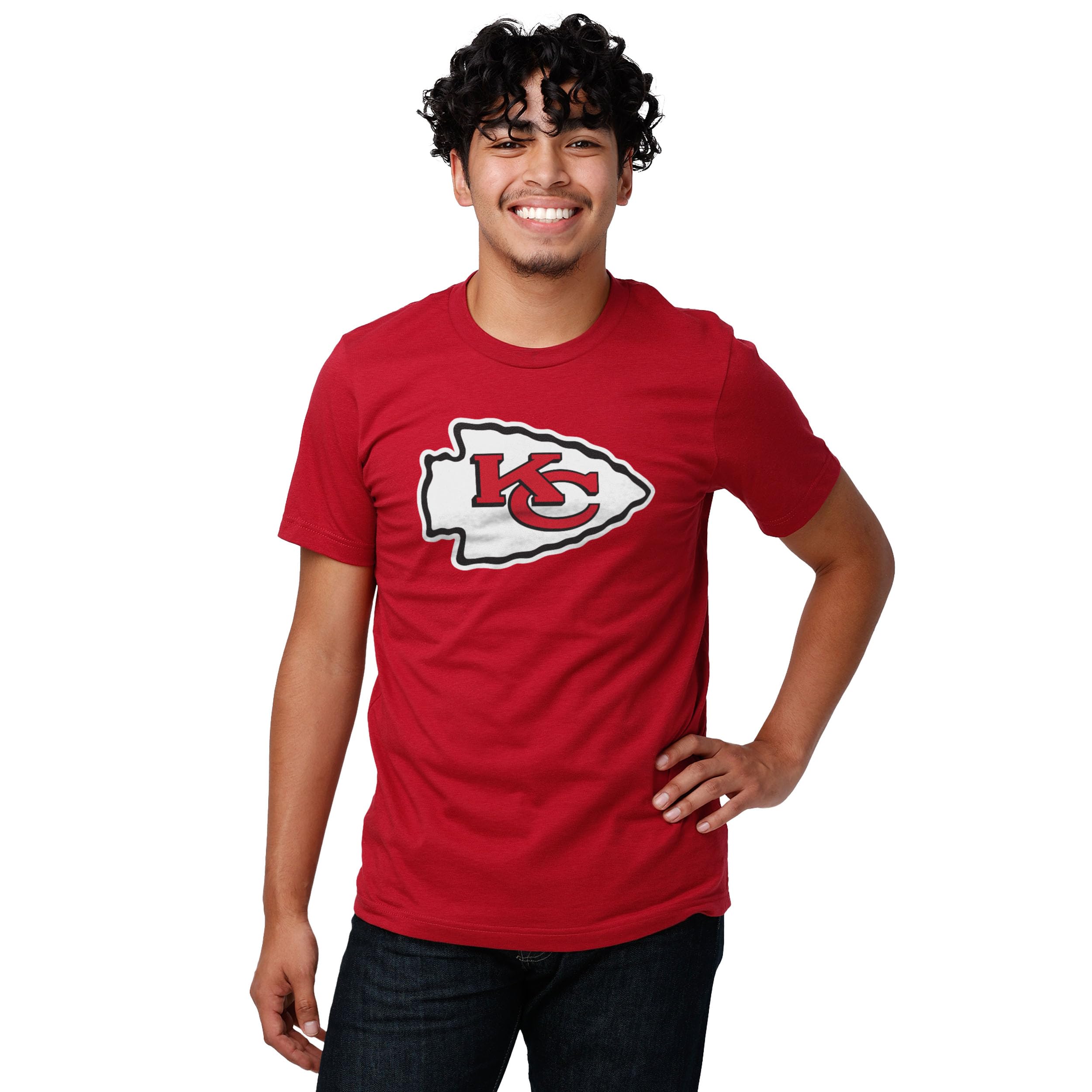 FOCO Men's NFL Team Primary Logo Team Color Short Sleeve T-Shirt