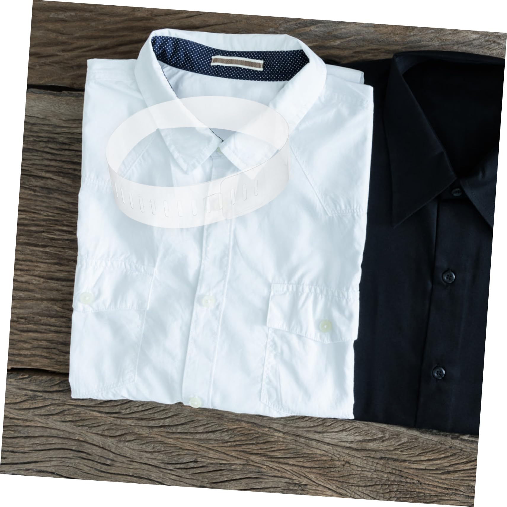 Homoyoyo 100piezas Collar de Pvc Transparente para Fijación de Cuello de Camisas de Varillas de Plástico para Moldear Clavícula Accesorios para Cuello de Vestir
