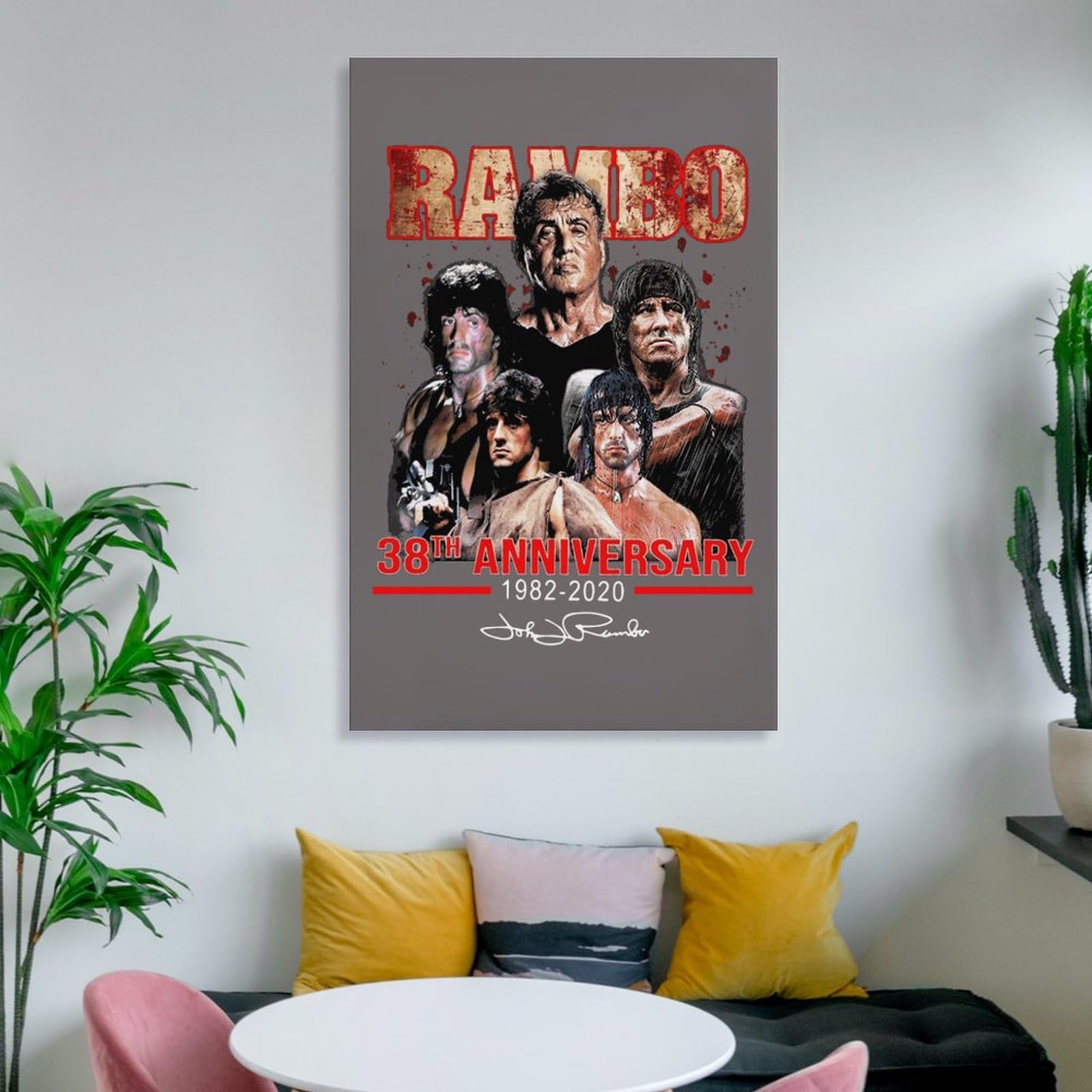 キャンバス　アート　インテリア Amazon.co.jp: アートパネル 装飾画 ランボー 38th Anniversary アート