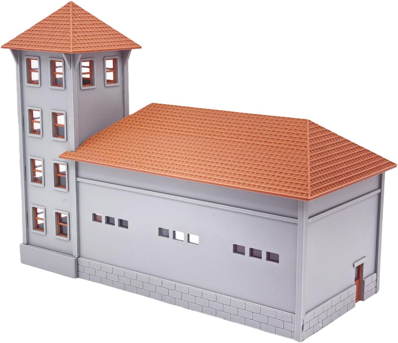 Outland Models Miniatures Classic Fire Station 1:87 HO Scale