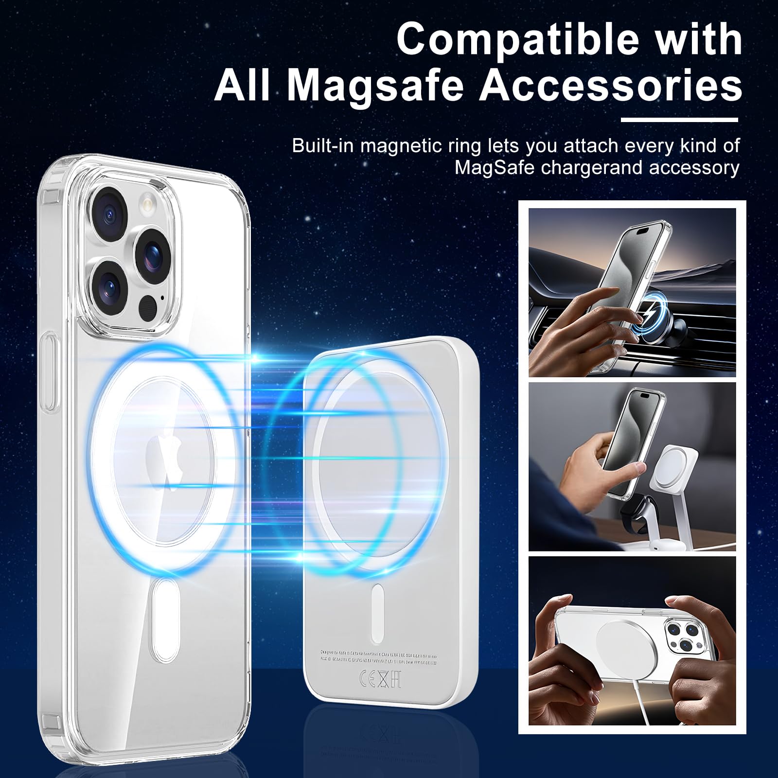 Gueche Custodia Trasparente Per IPhone 16e – Silicone Morbido, Antigraffio, Compatibile Con Ricarica Wireless E Supporti Auto/Bici