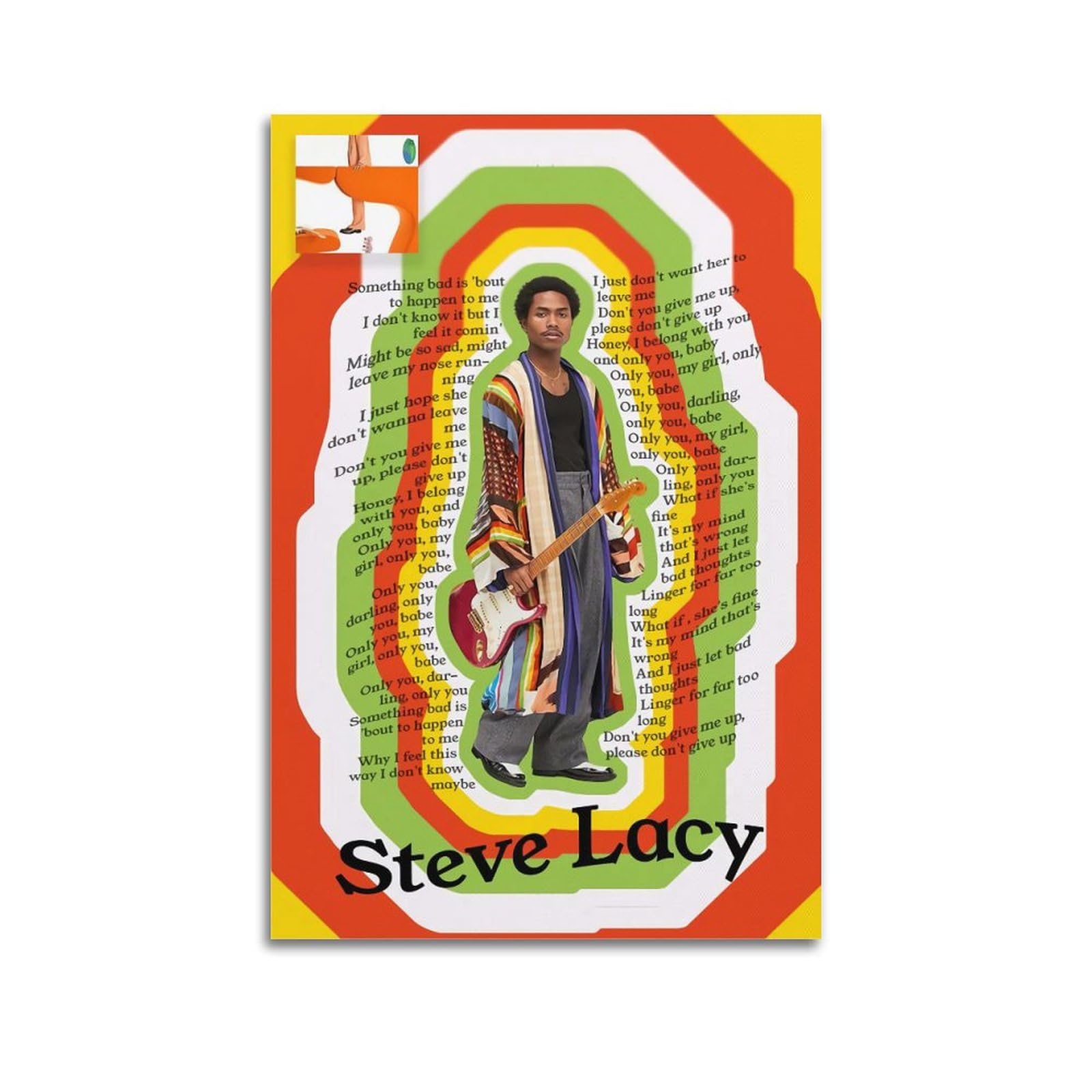 Enty Steve Lacy Posters Canvas Posters Decorative Room Aesthetic Bedroom Decor Wall Art Office Home Decor Festival Best Gift For Family Friends 16x24inch(40x60cm) Unframe-style