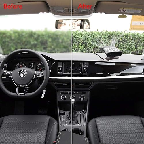 Miniatura 8 de Calentador portátil para automóvil que se conecta al encendedor de cigarrillos de 12 V, descongelador de 150 W, 30 segundos, calentamiento rápido