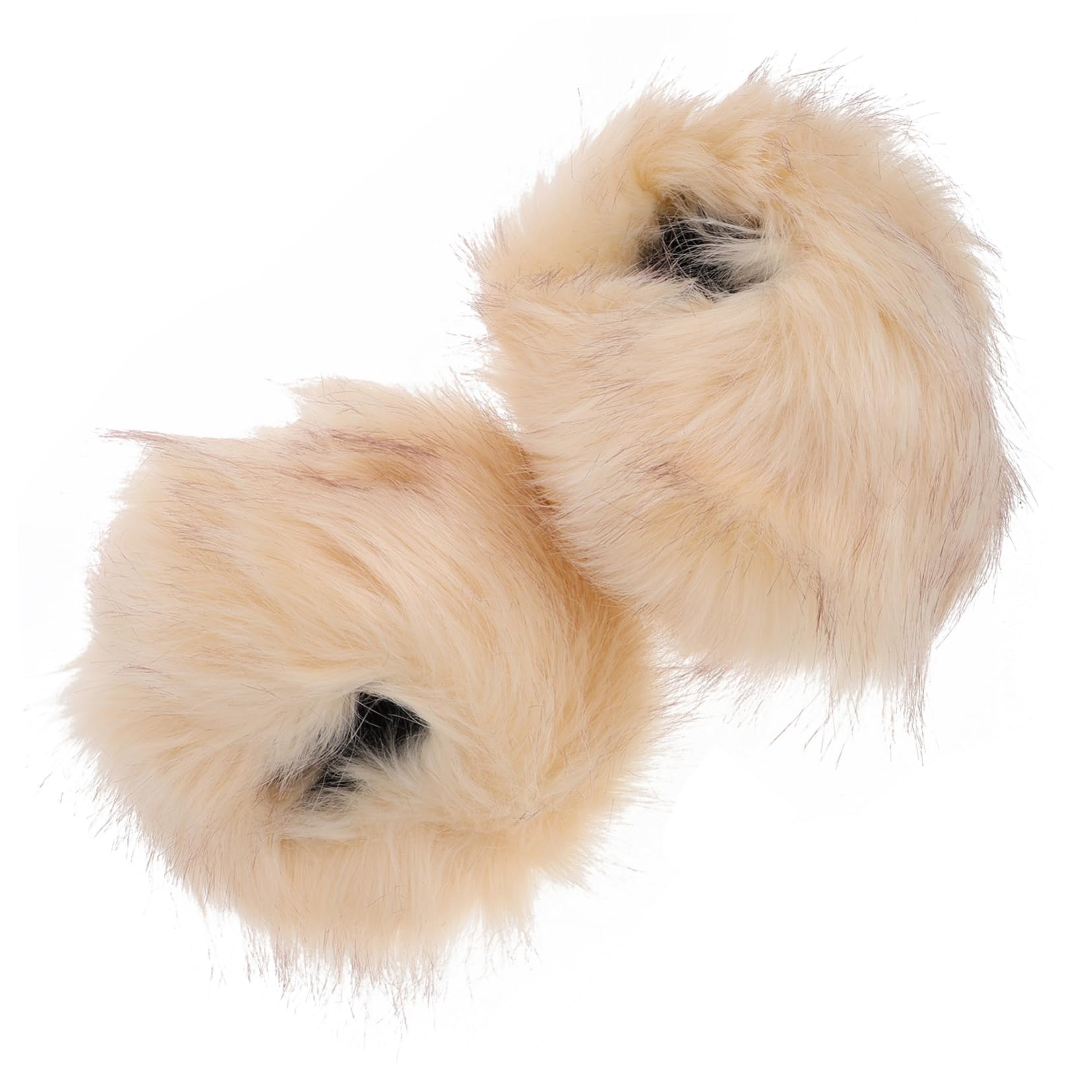 LIFKOME Furry Wrist Cuffs Winter Arm Warmers Faux Fur Bracelet Cuffs for Comfort