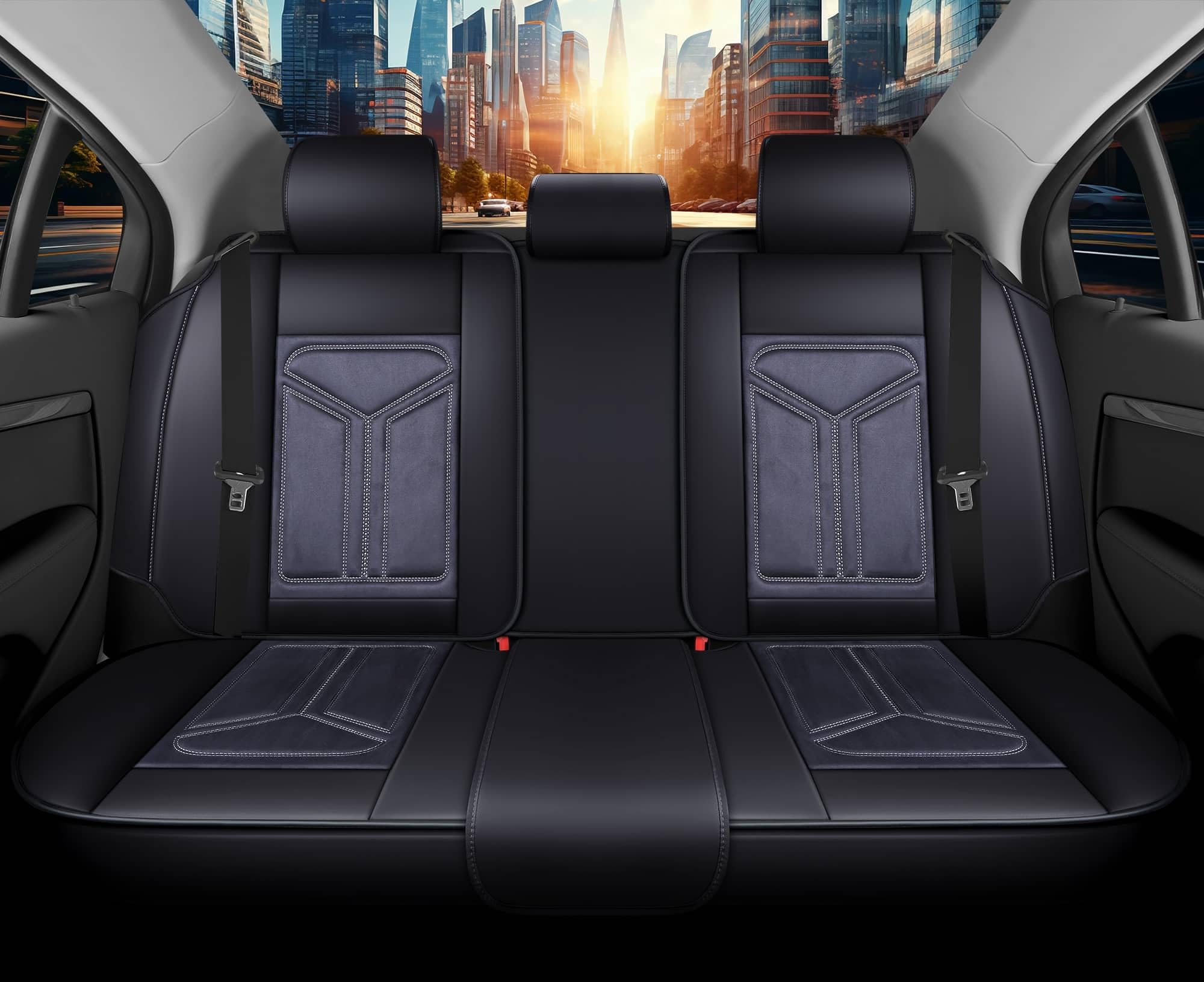 BREMER SITZBEZÜGE Coprisedili compatibili con Toyota RAV4 4. conducente e passeggero dal 2013 al 2019 P890 marrone/beige