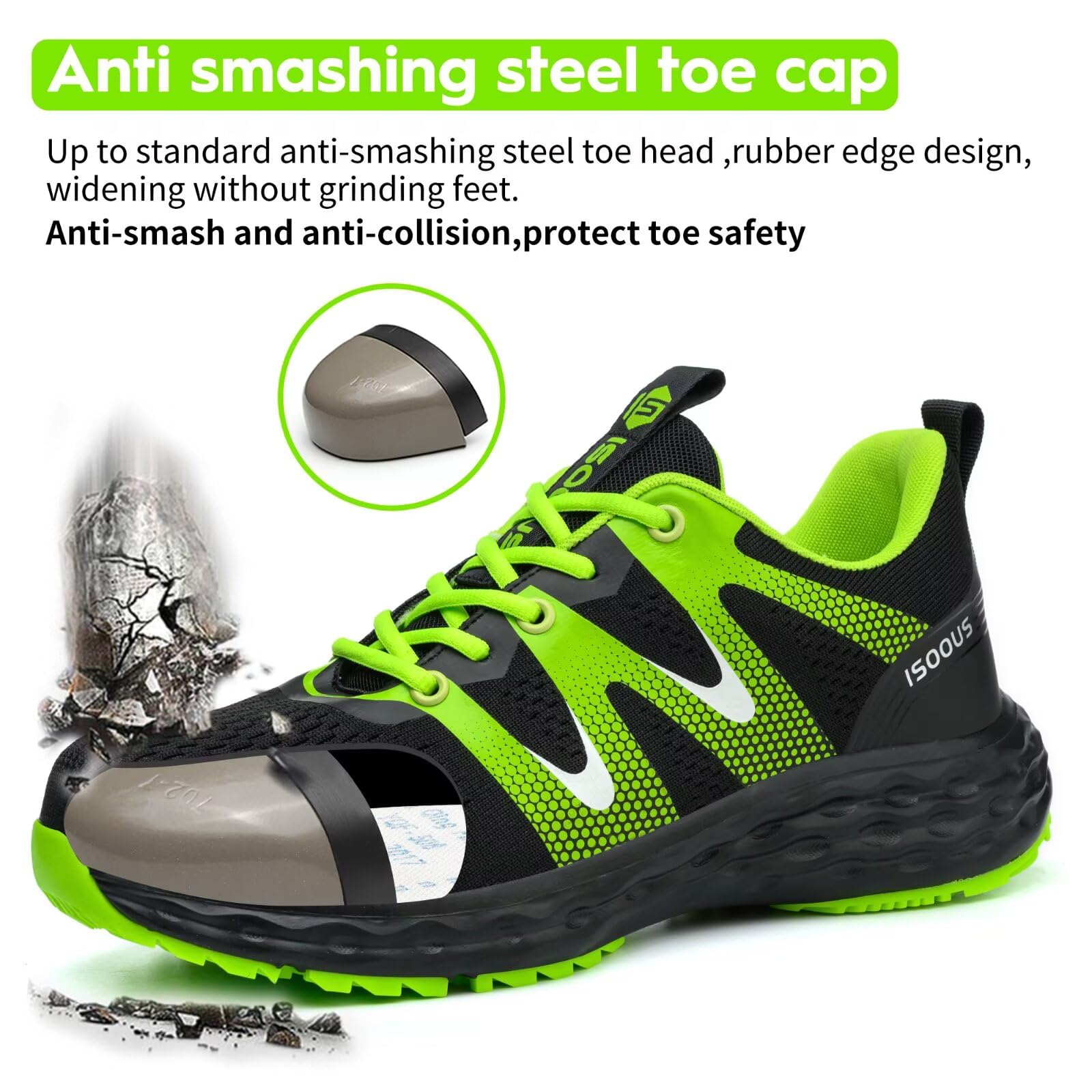 Scarpe Antinfortunistiche Uomo Donna Leggere Scarpe da Lavoro Comode Scarpe Sicurezza con Punta in Acciaio Traspiranti