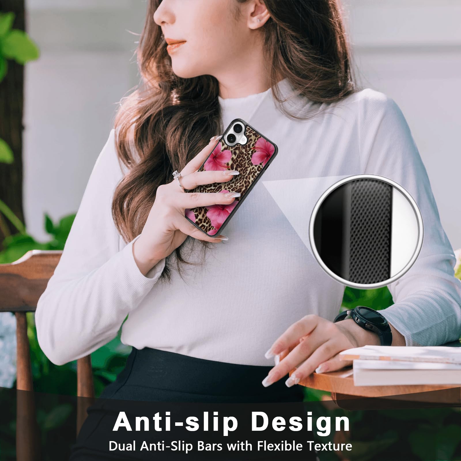 Leopard Print & Summer Flowers Phone Case, Cute Trendy Phone Cover, IPhone 17 16 15 14 13 12 11 Pro, Samsung Galaxy S25 S24 S23 S22 S21 - UK