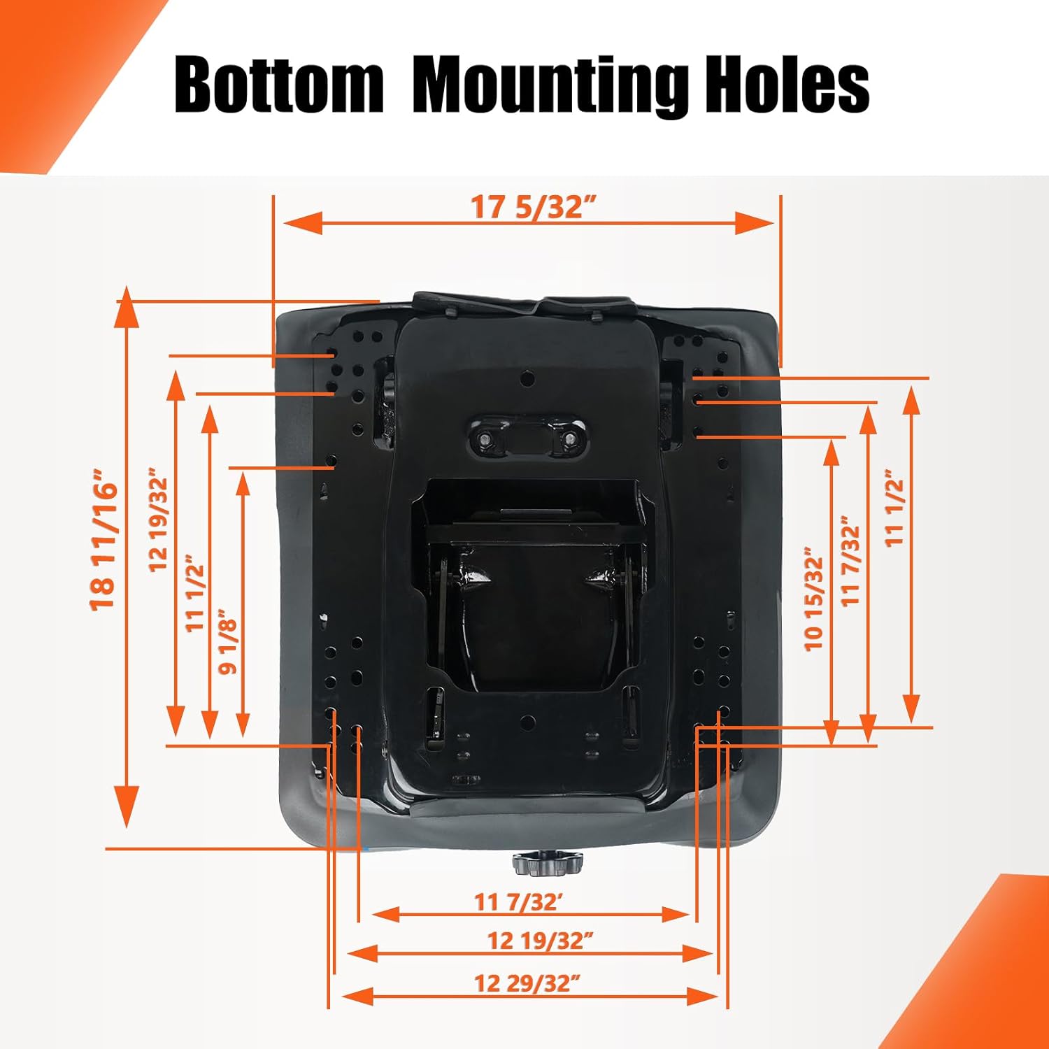 Suspension Kit with Slider Track for Zero Turn Lawn Mower Tractor Forklift, Compatible with Most Aftermarket Seats - Same Day Shipping