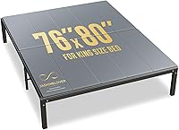 Vista 8 de Bunkie Board - Tabla de cama tamaño Queen de 59"x80" pulgadas para debajo del colchón, tablero de soporte de madera reforzada resistente con diseño