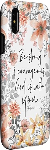Miniatura 9 de Funda para iPhone 13 Pro Pretty Floral Watercolor Art Christian Quote Joshua 19