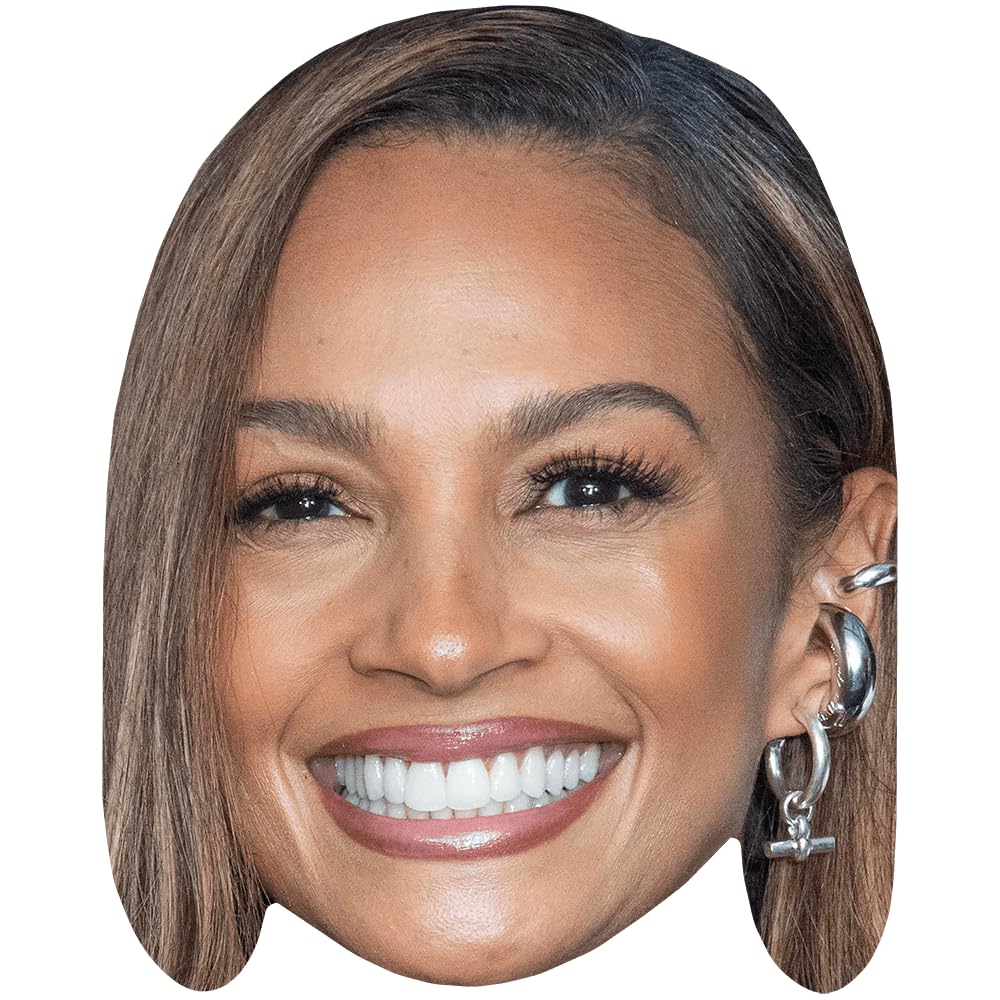 Alesha Dixon (Lipstick) Celebrity Mask, Flat Card Face, Fancy Dress Mask