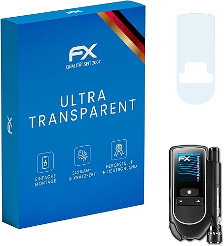 atFoliX Película protectora de pantalla compatible con Accu Chek Mobile Protector de pantalla, película protectora FX ultra transparente (2X)