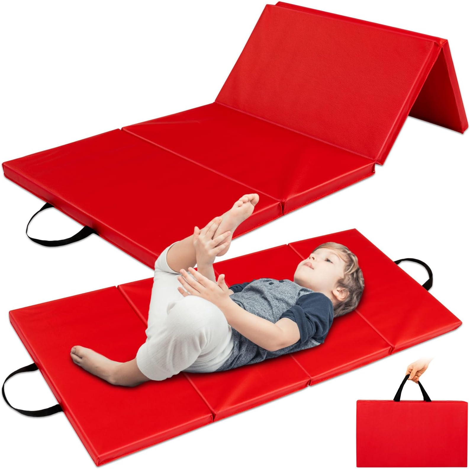 Menkxi 2 Pack 4 Fold Daycare Folding Nap Mat Preschool