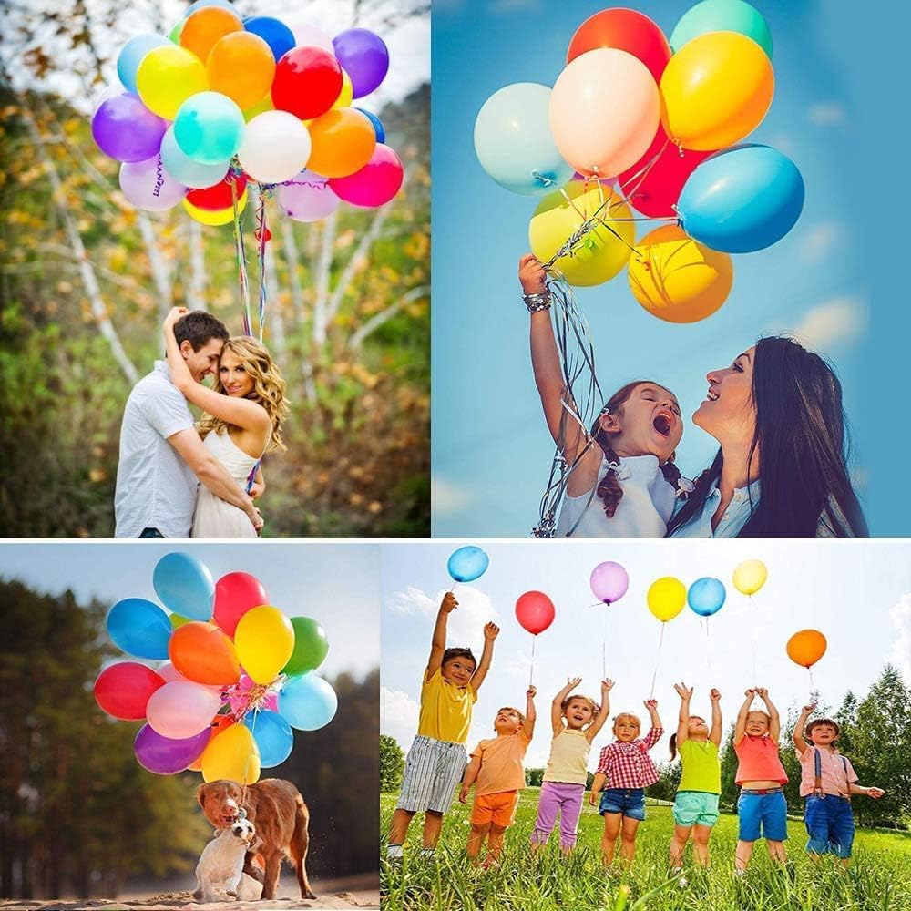 Paperino 500 Palloncini Pastello Da 10 Pollici Per Elio - Tema Arcobaleno, Per Compleanni E Baby Shower, Marca SimpleWild Palloncini Elio 10 Pollici Compleanno