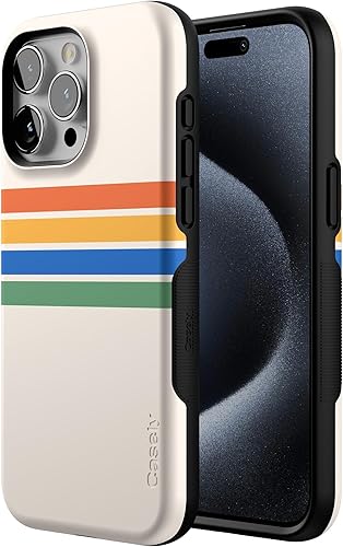 Vista 8 de Casely Funda para iPhone 15 Pro Jardín Secreto Flores mixtas Funda atrevida Compatible con MagSafe y botón de acción Jardín Secreto Floral