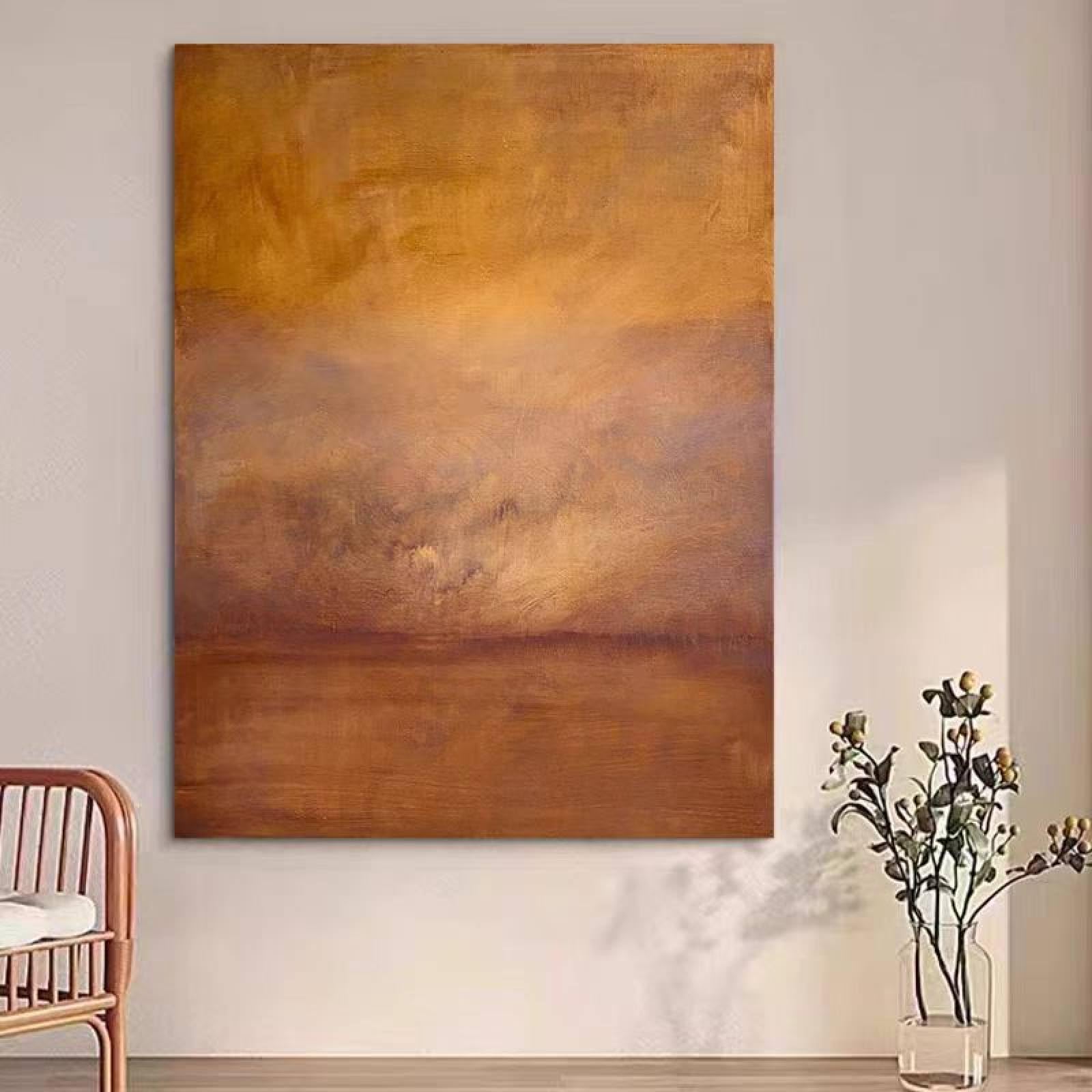 Peinture décorative abstraite grand format pour sublimer un mur vide