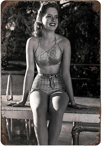 Placa de póster con texto en inglés "Pinup Girl" de estilo vintage para mujer, estilo vintage, para el hogar, bar, club, baño, hombre, cueva,