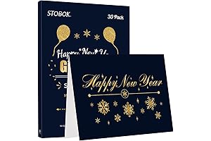 Happy New Year Cards: 2022 30 Pack Premium Gold Holiday Cards