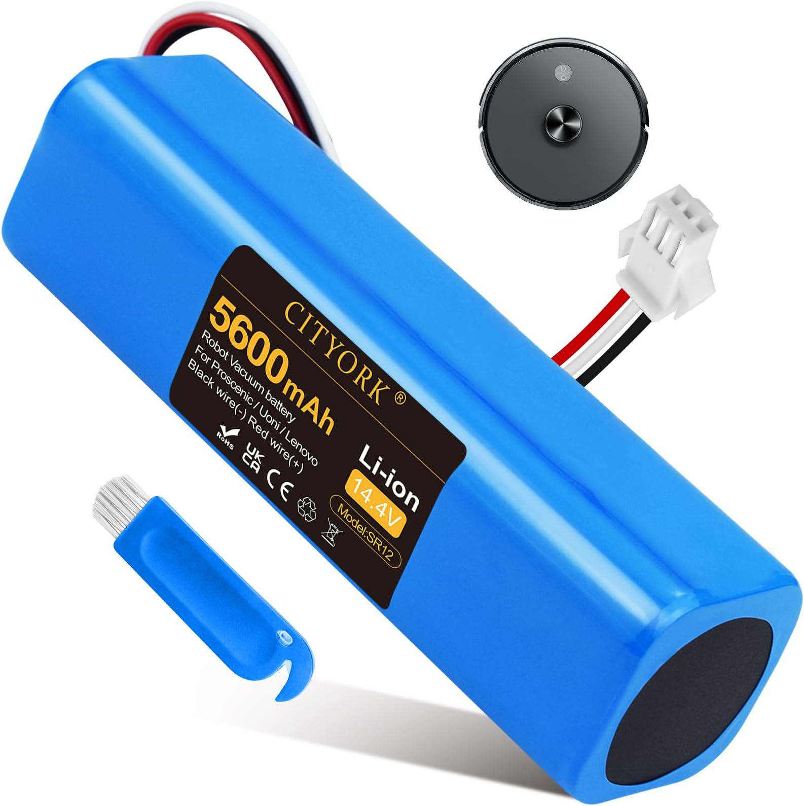 Vhbw Batteria Compatibile Con Proscenic M8 Pro, M8 Aspirapolvere (2600mAh, 14,4V, Li-Ion