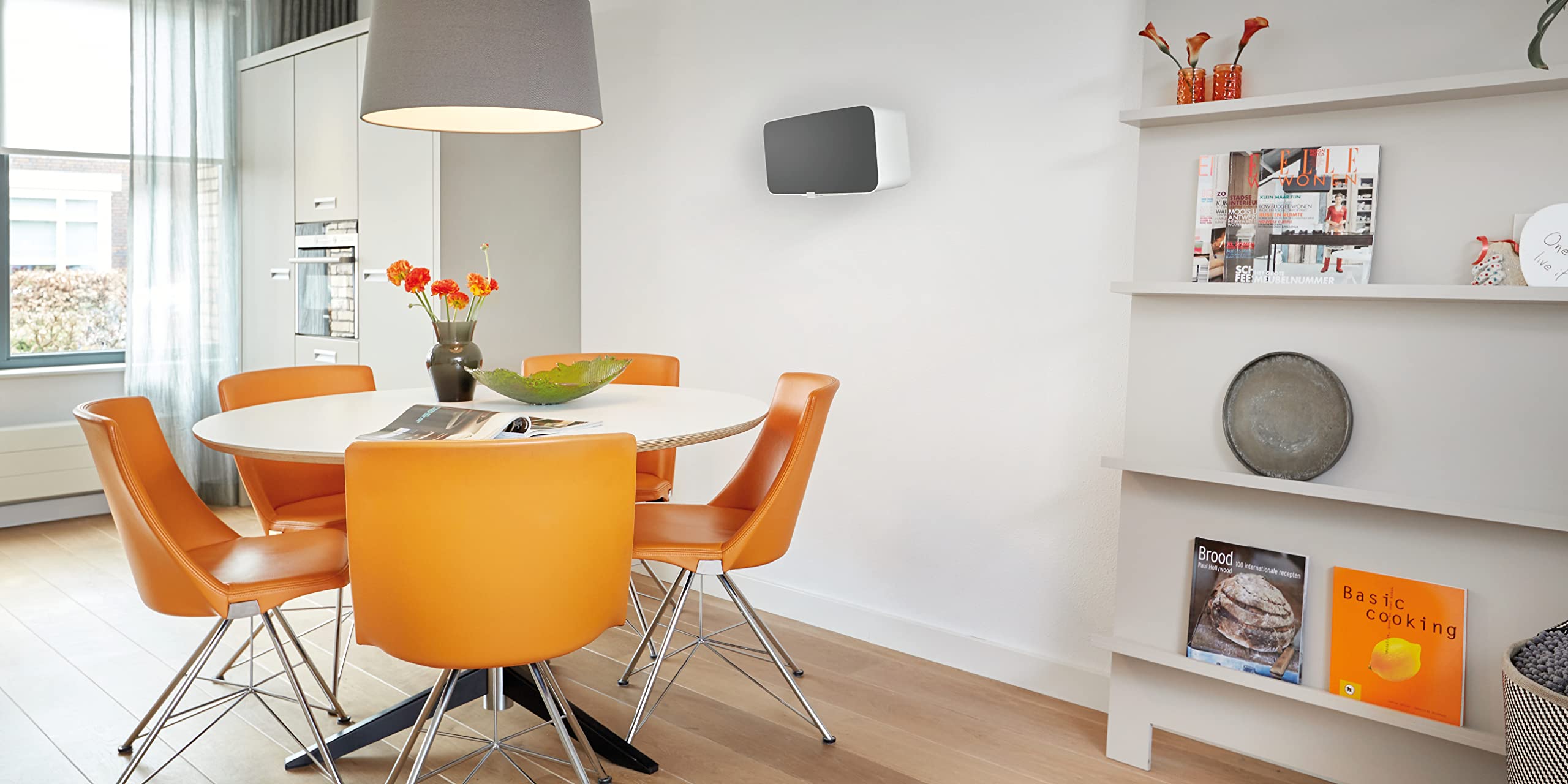 Vogel's SOUND 3205 Bianco, Supporto per casse acustiche SONOS PLAY 5, Denon HEOS 5, Denon HEOS 7 e altri