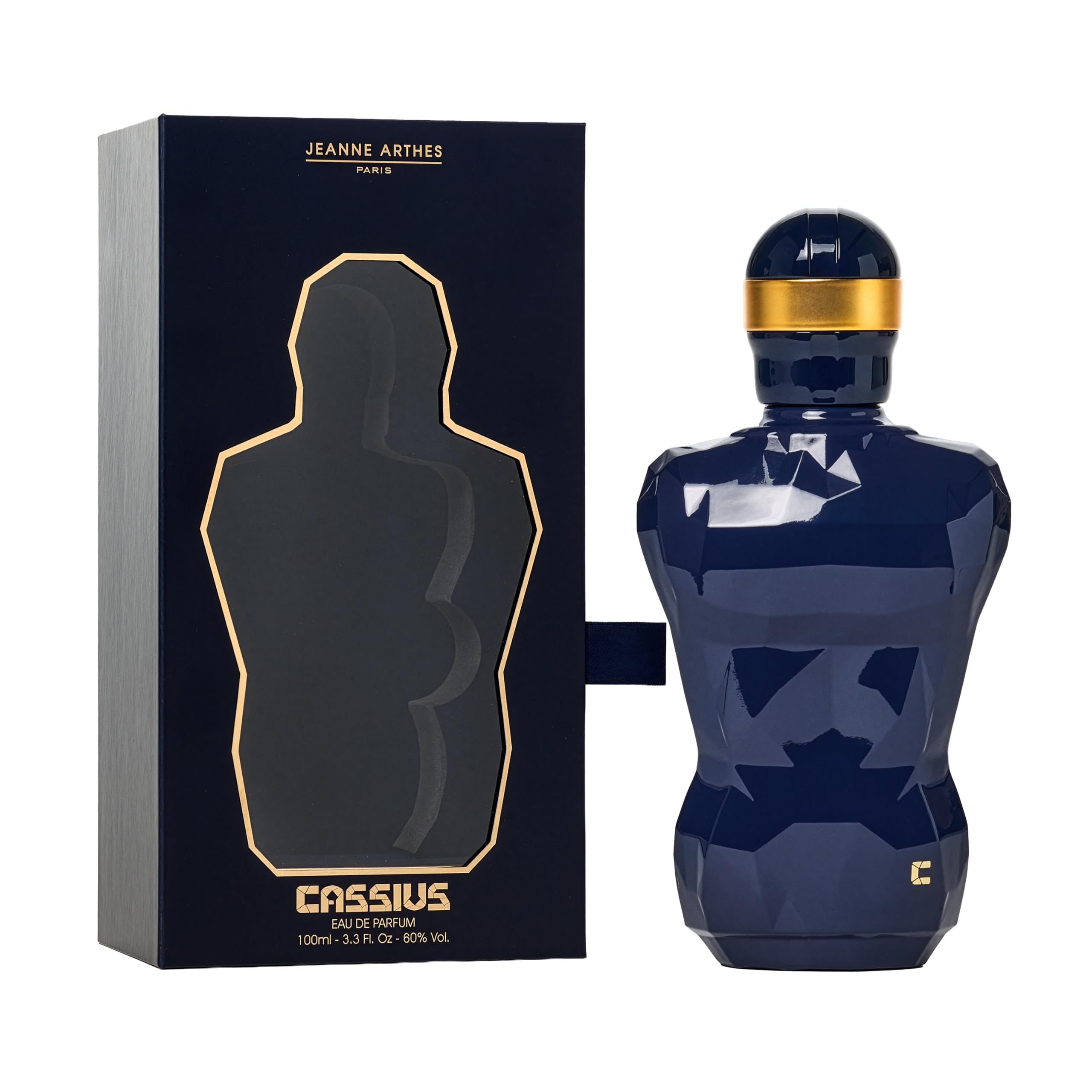 JEANNE ARTHES - Eau de Parfum Homme - Cassius - Boisé - Bergamote & Bois ambré - Fabriqué en France à Grasse - Flacon vaporisateur 100 ml