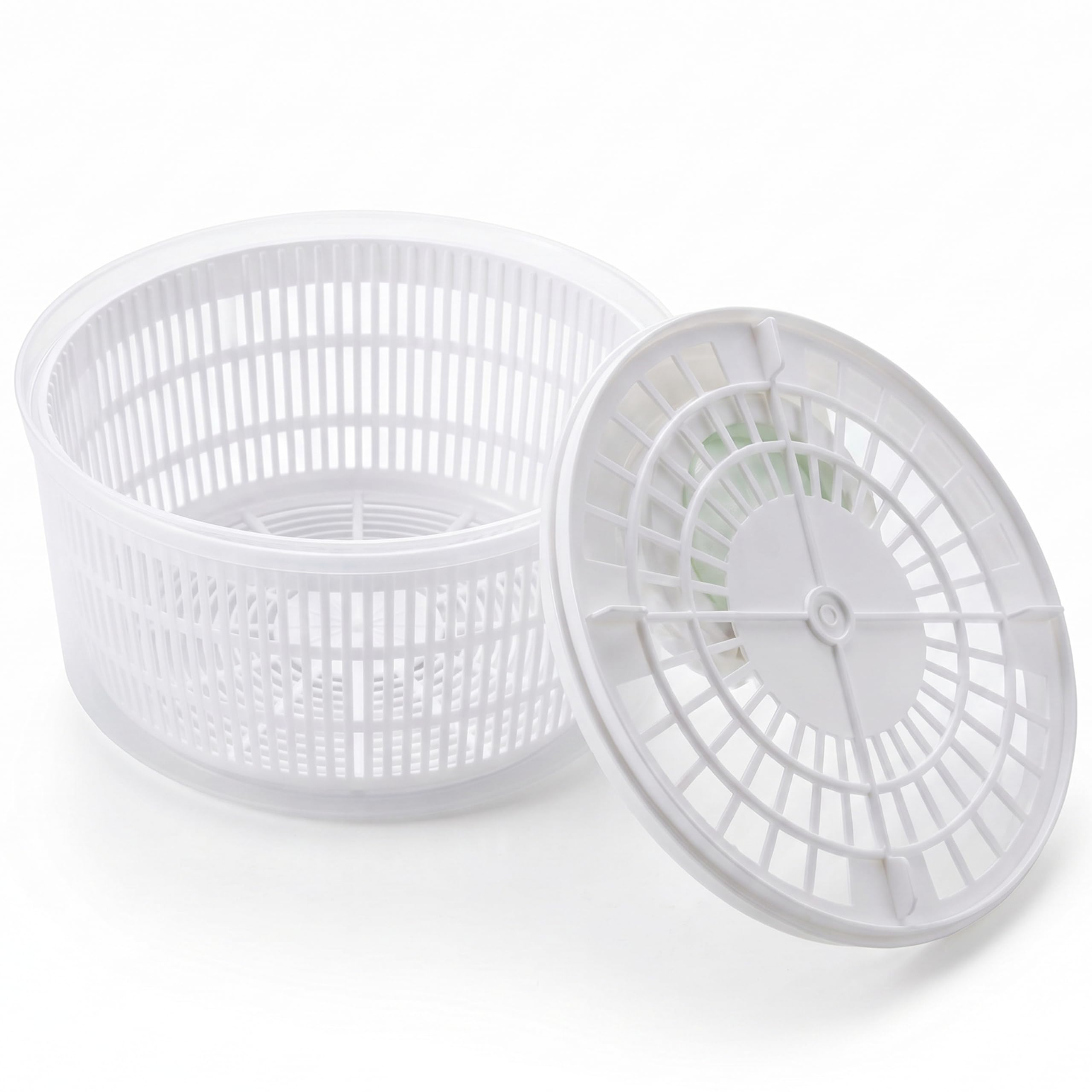 Retoo Centrifugador de ensalada con colador y tapa, capacidad de 2,5 L, ensaladera, secador de ensalada, para lavar y secar ensaladas, verduras y frutas, utensilios de cocina, plástico, sin BPA,