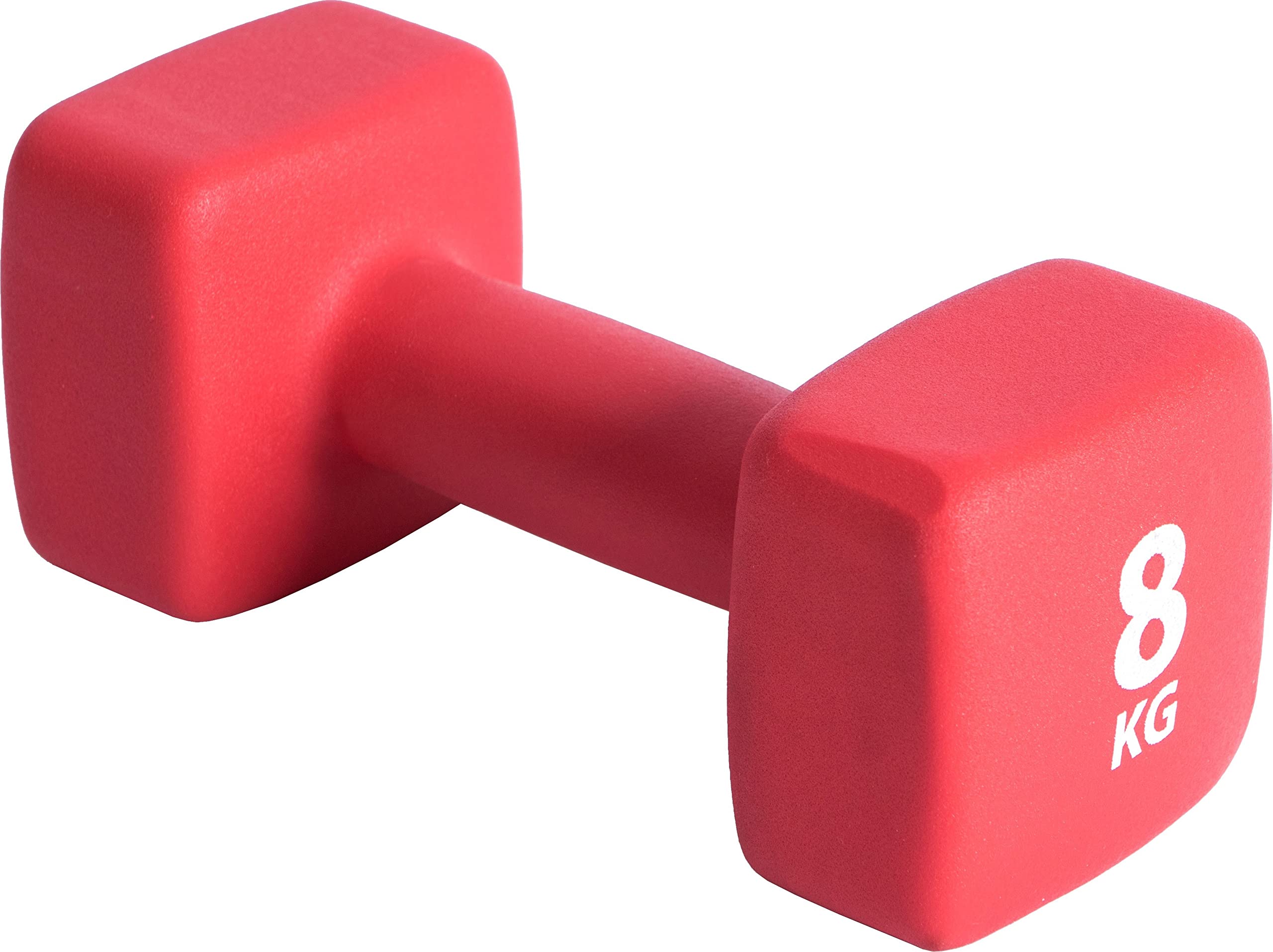 Pure2Improve 2 hantle neoprenowe 8,0 kg czerwone trening siłowy trening cyrkielski