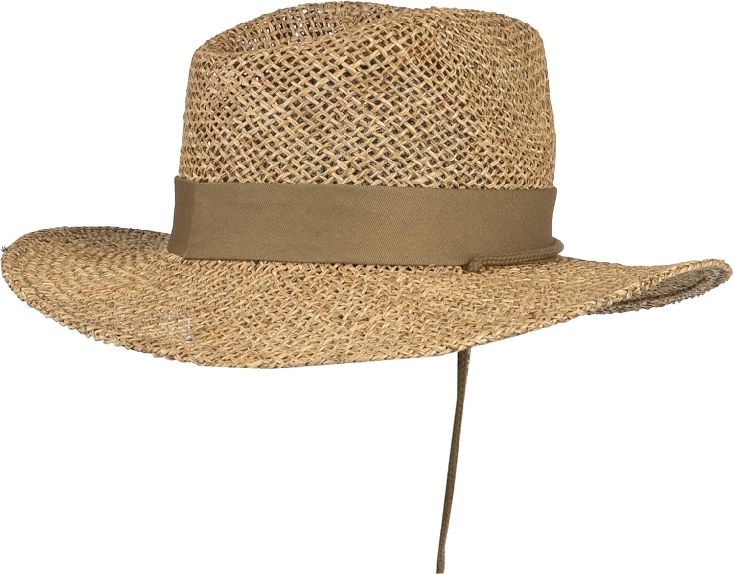 Outdoor Cap Straw Hat, Adjustable Chin Cord Sun Hat for Men & Women, One Size - Image 2