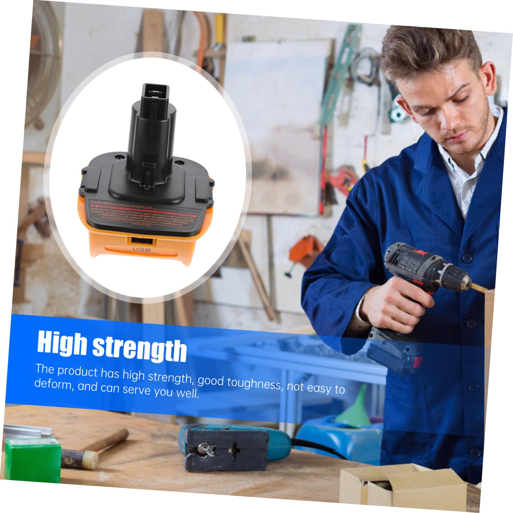 DOITOOL Adaptador de Batería 2 Unidades para Cargador de Convertidor de 18v a 20v