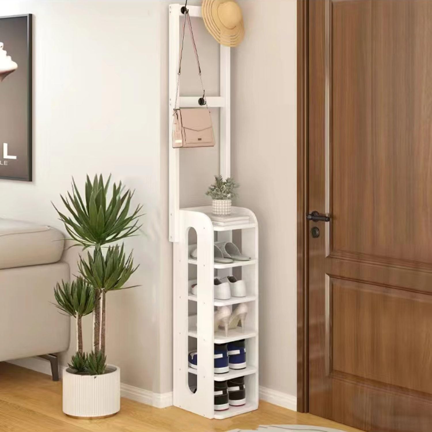 Porte-manteau avec banc de rangement pour une entrée de maison impeccable