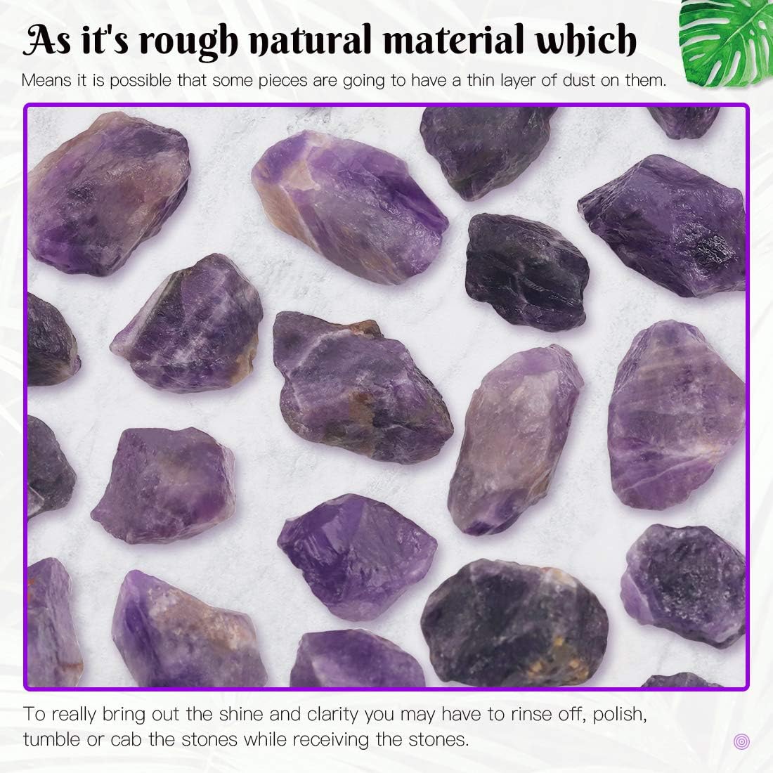 Swpeet 1 lb 0.8-1.5" Raw Amethyst Stone Crystal Gemstone Chips Crushed Pieces Irregular Shaped Stones for Cabbing, Tumbling, Cutting, Lapidary, Polishing, Reiki Crystal Healing : Patio, Lawn & Garden
