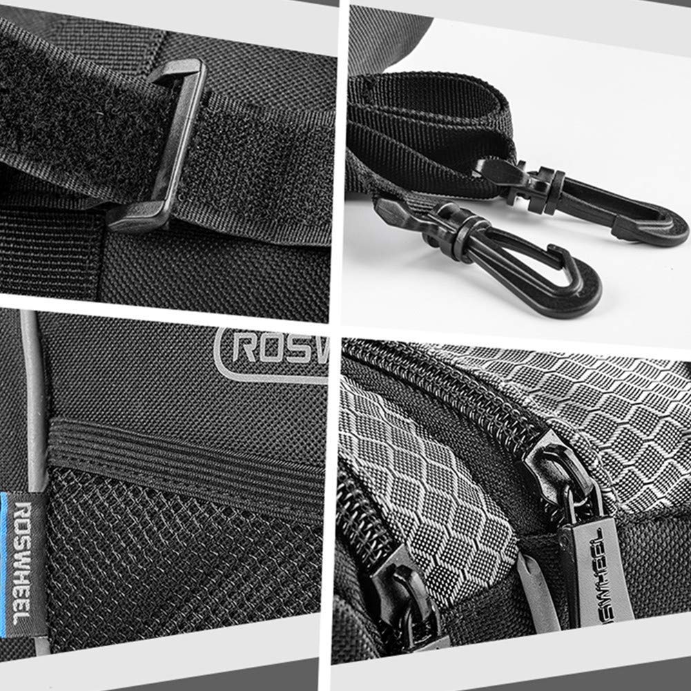 Bolsa de Manillar Bolsa de Bicicleta de montaña Resistente al Agua Cesta de Bicicleta de Gran Capacidad Ajuste Universal para Cualquier Bicicleta