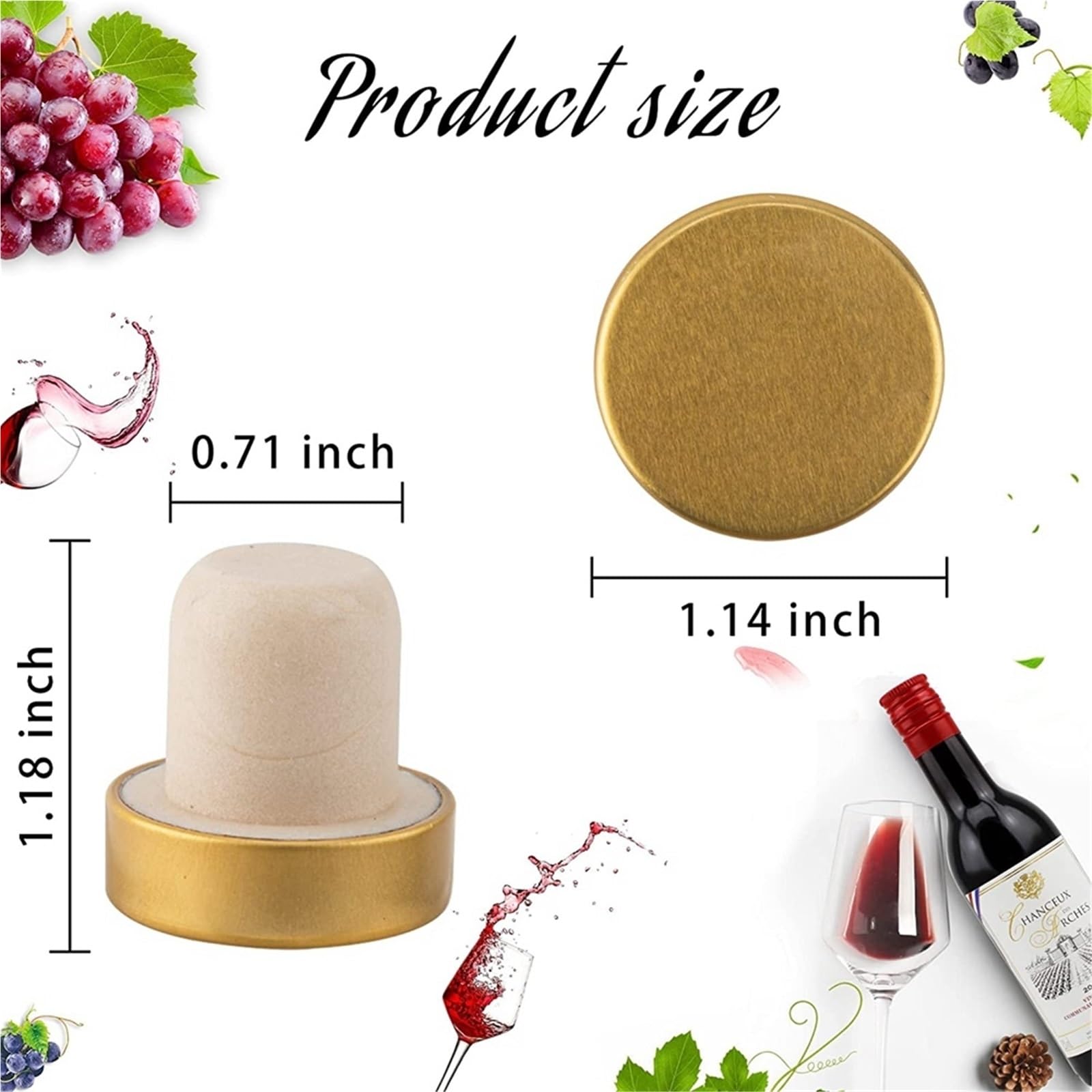 Bouchons en forme de T 30 pièces, couvercle bouchon bouteille vin Champagne, d'étanchéité for bière, fournitures Bar cuisine, artisanat bricolage