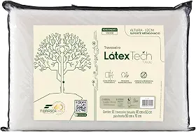 Travesseiro Látex Tech Médio para fronhas50x70 Fibrasca Branco