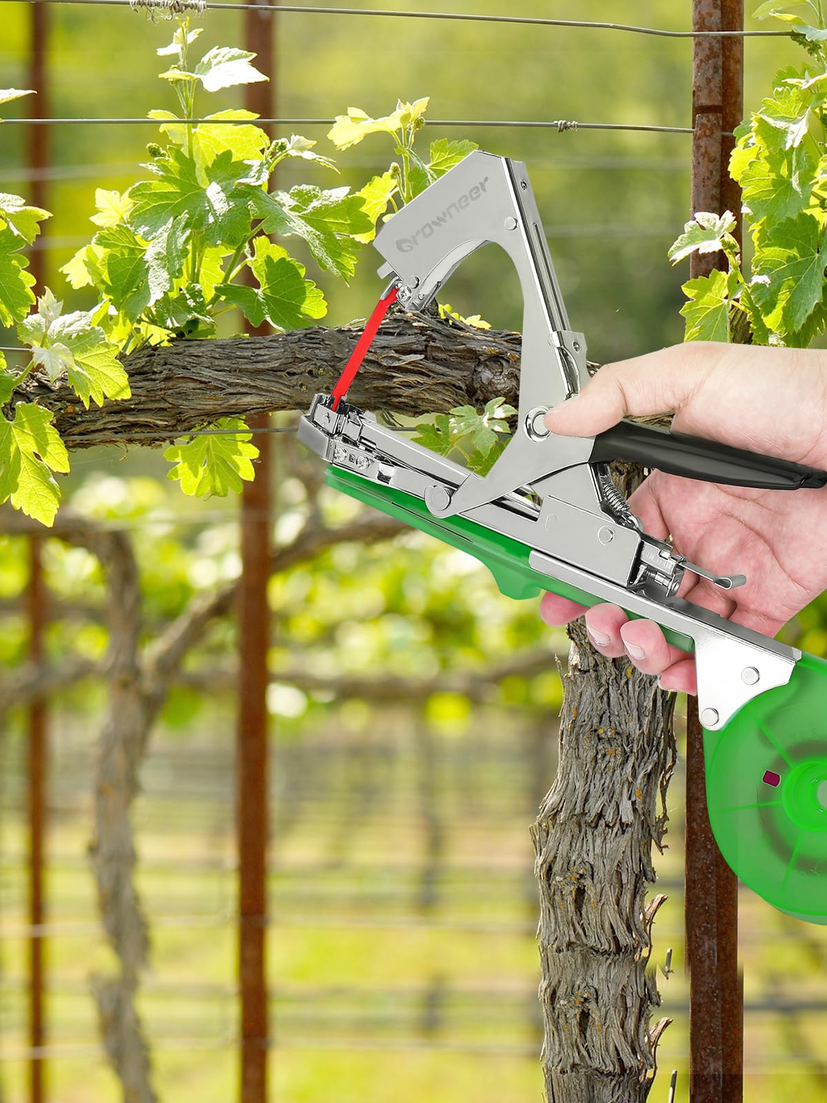 YUCHENGTECH Machine à Attacher Les Plantes - Avec 20 Rouleaux De Ruban Et 10000 Agrafes - Idéale Pour Légumes, Fruits Et Fleurs
