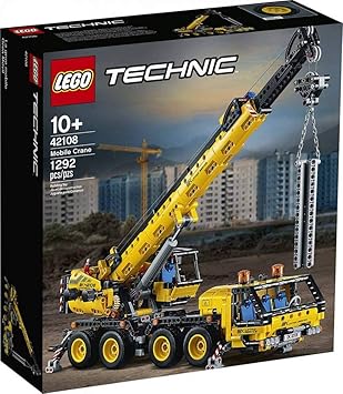 LEGO Technic Mobile Crane 42108 Building Kit, A Super Model Crane to Build for Any Fan of Construction Toys, New 2020 1,292 Pieces