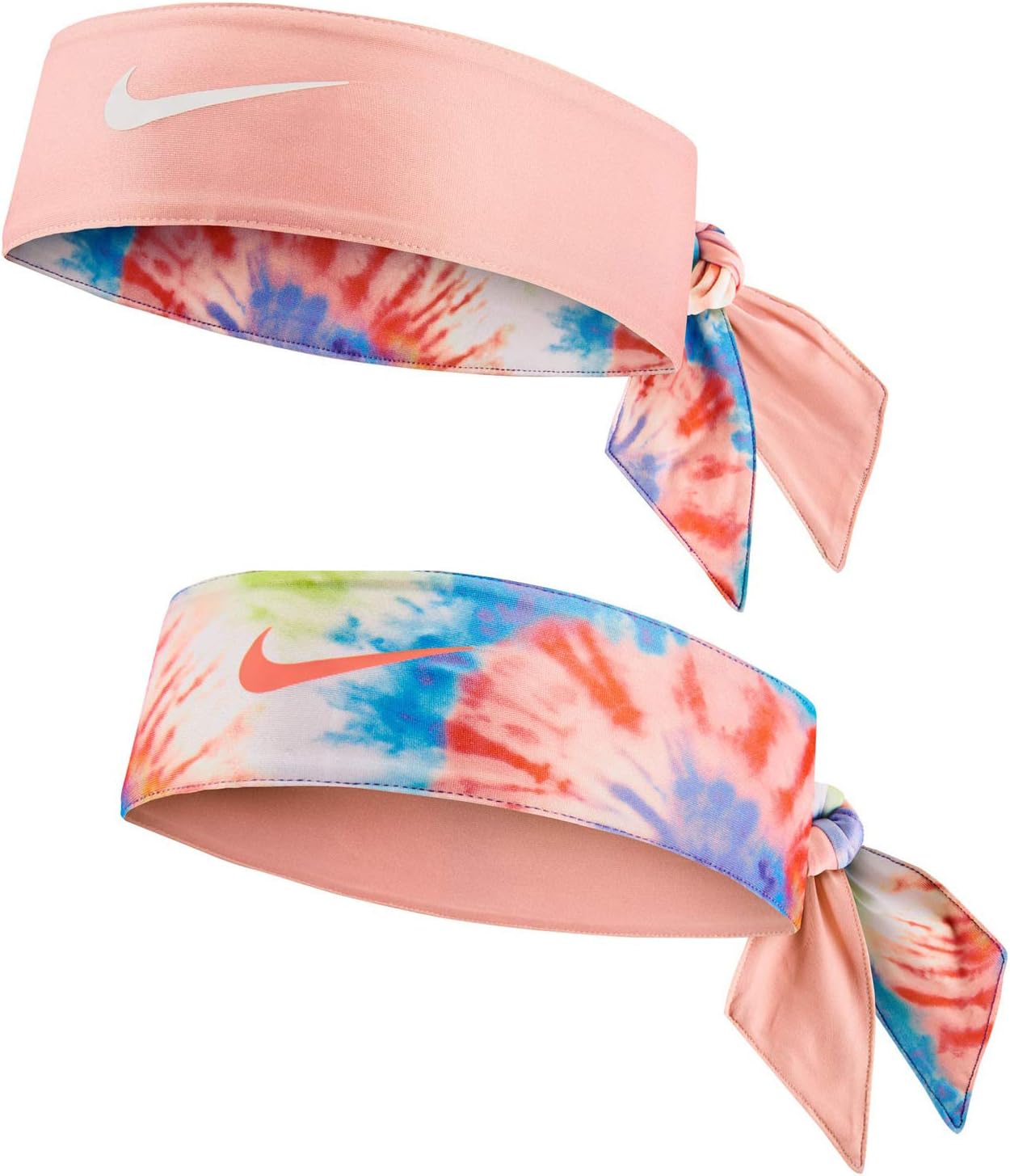 NIKE Pink Dri-fit Printed 2.0 Reversible Tie Head - Unisex - Sweat Wicking - One Size Fits All