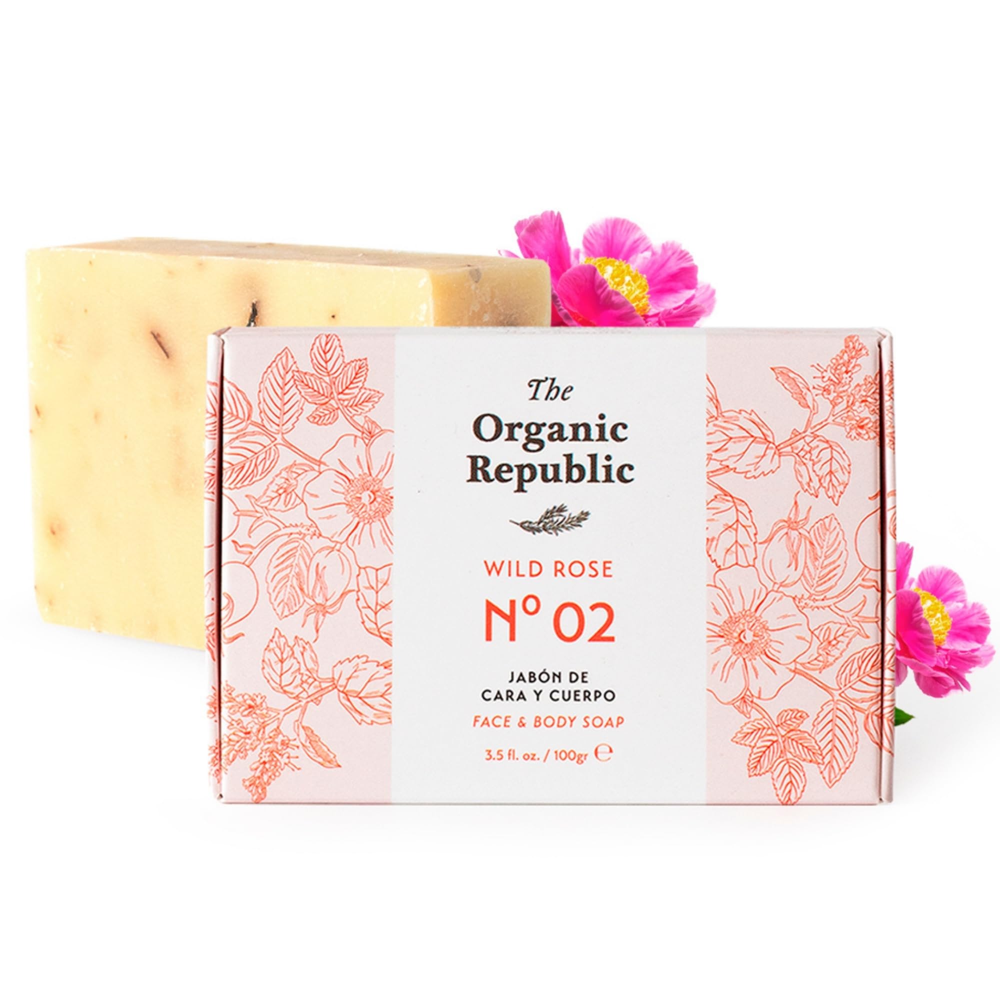 100% Natural Solid Soap for All Skin Types, 100 g (Paquete de 1)