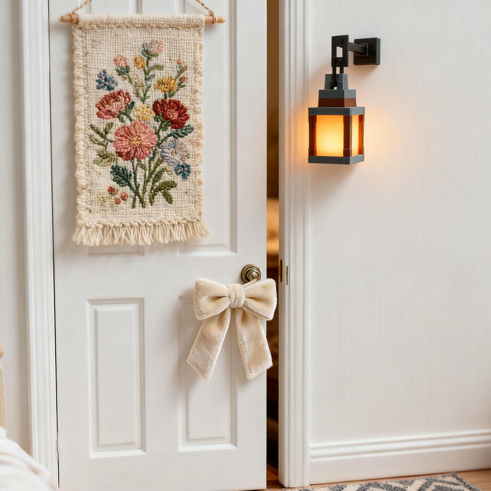 2-in-1 Hangable Handheld Carry Modes LED Pixelated Night Light Lantern 16-Color Mood Lamp with Remote Control Touch Switch — view 5