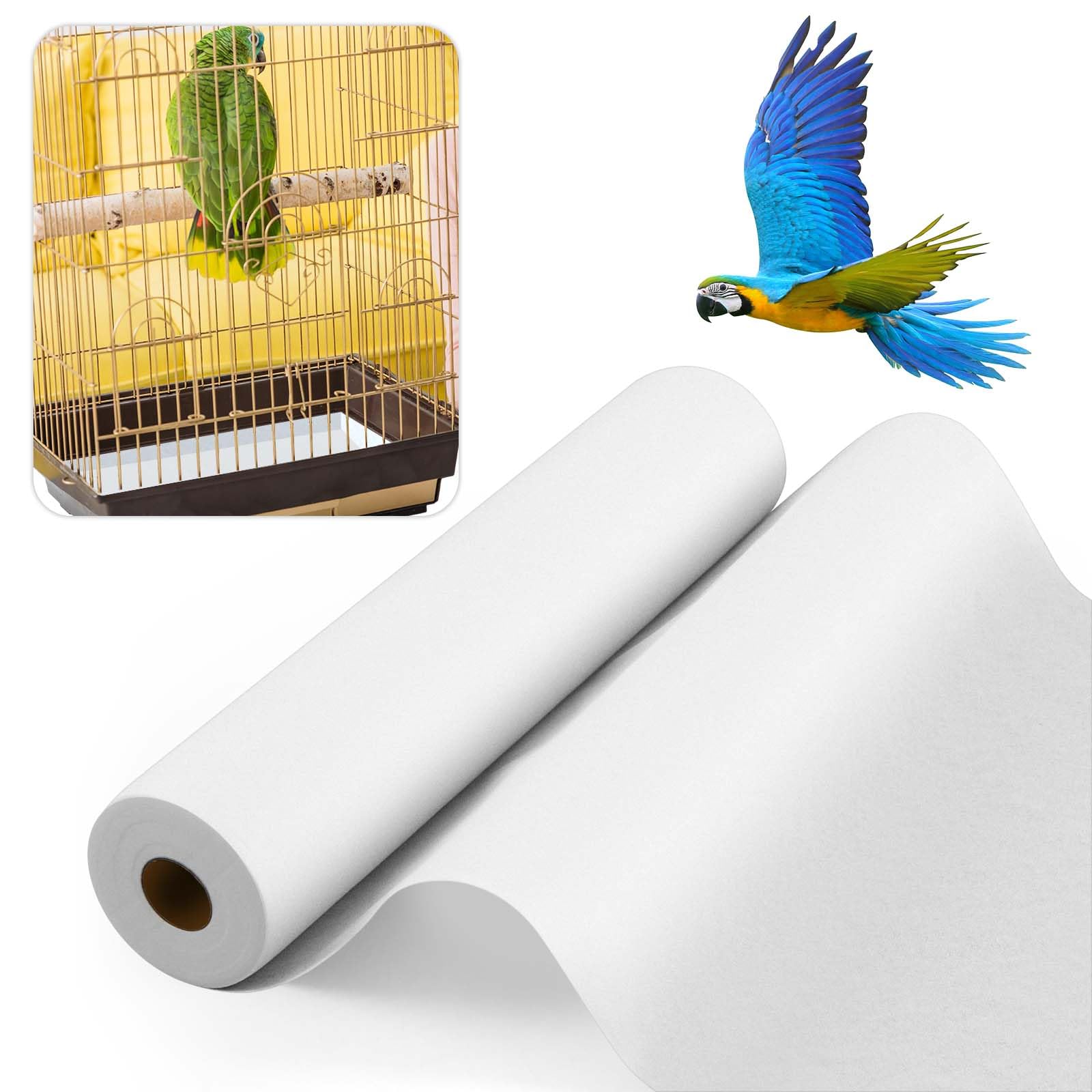 Drydiet Cage Liner for Birds, 100 ft x 22 Inch, Parakeet Cage Liners