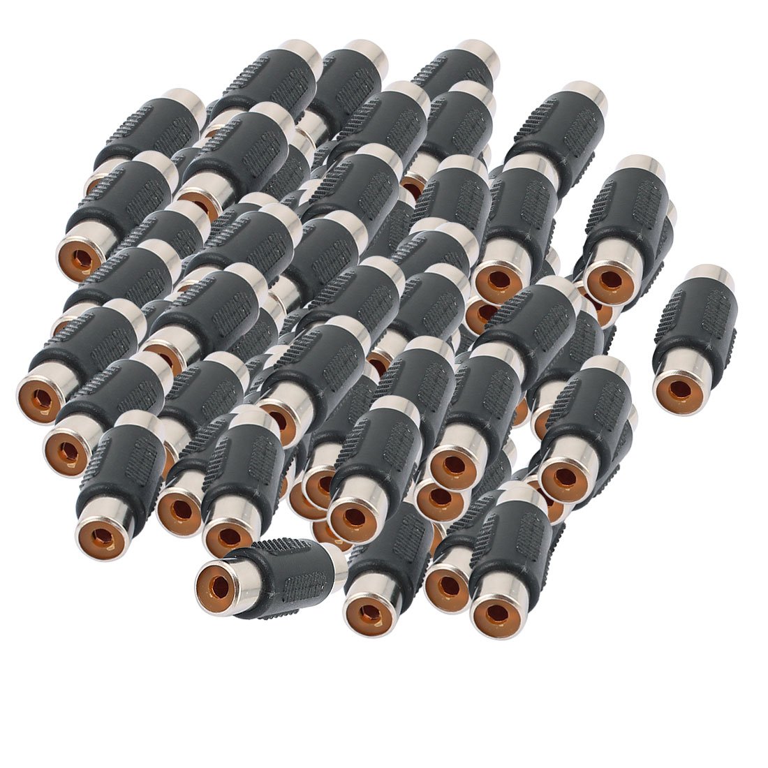 Aexit 100 sztuk pojedynczy Å‚Ä…cznik gramofonowy RCA żeÅ„ski na żeÅ„ski adapter konwertera audio(100 pcs simple coupleur phono RCA femelle à l'adaptateur de convertisseur audio femelle