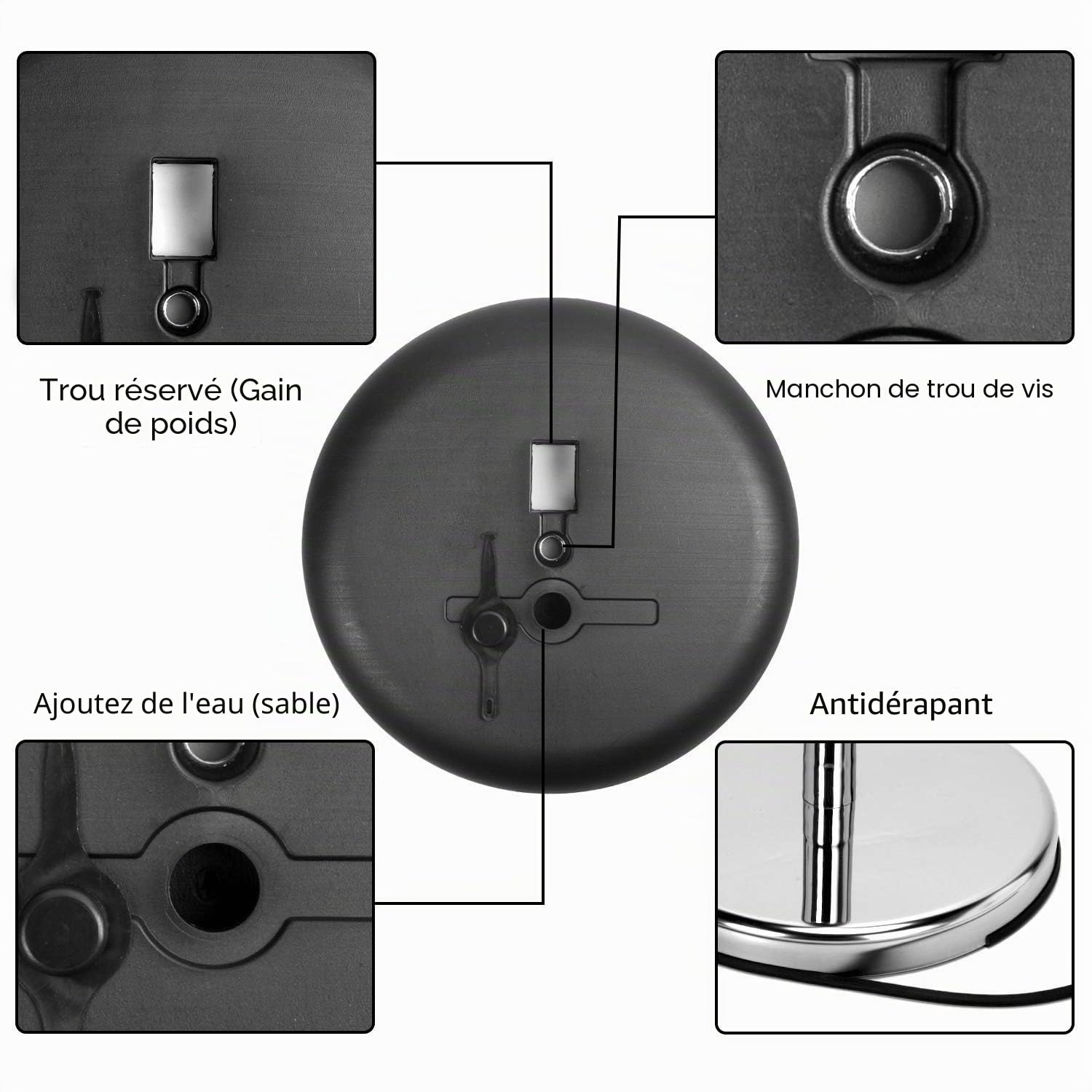 Porte Affiche A4 sur pied Présentoir A4 Support pour Affiche Porte-Affiche, Support de signe en alliage d'aluminium, Argent