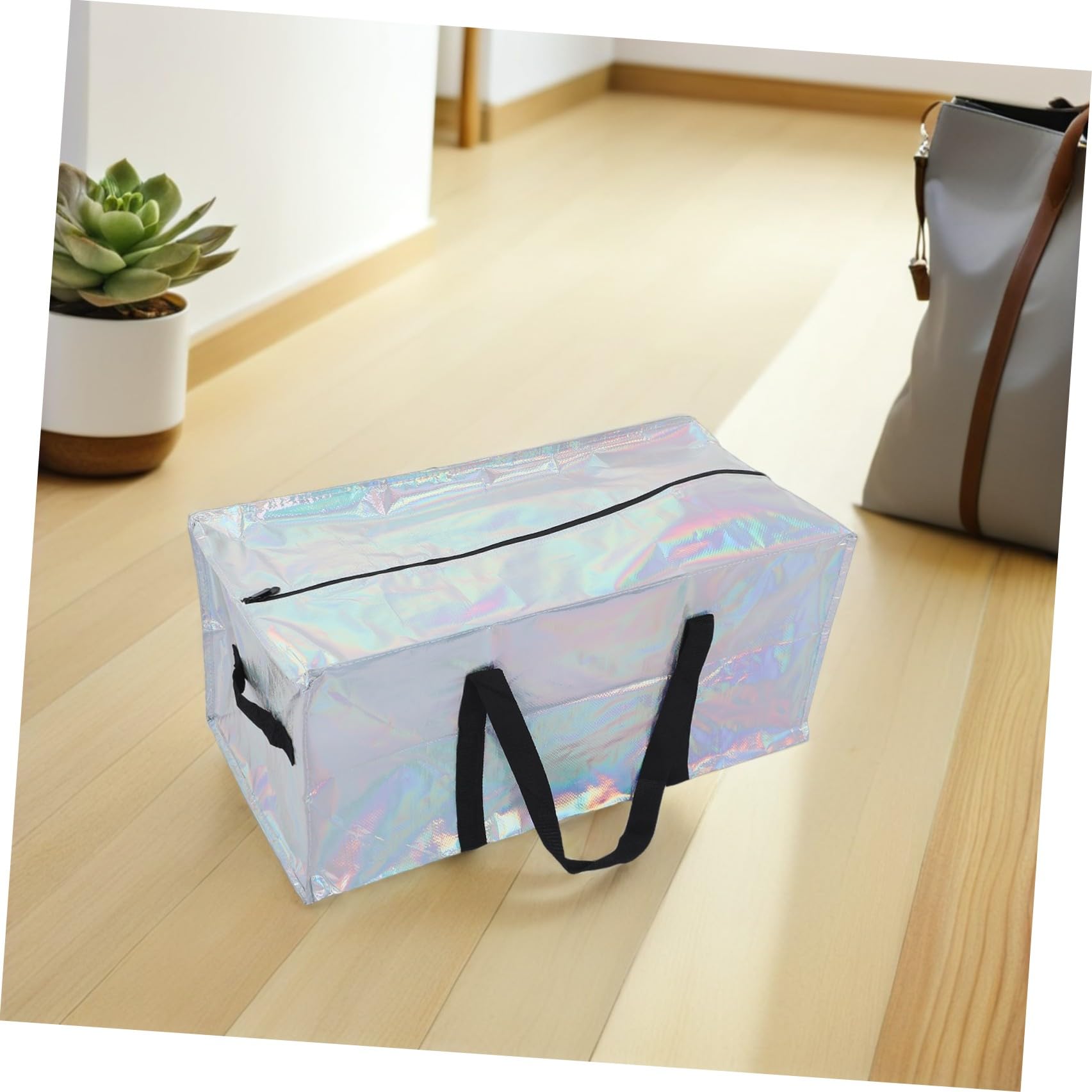 Luxshiny 4 Pezzi Sacchetti per Trasloco Extra Large Oxford con Cerniera Rinforzata e Manici Larghi per Spostamenti e Traslochi Prolungati