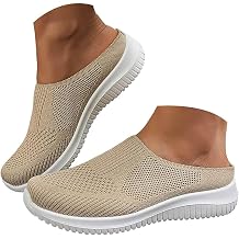 Orthopedic Sneakers Slippers Womens Fashion Walking Shoes Slip On Closed Toe Breathable Comfort Casual Lightweight Shoe