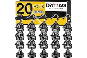 DIYMAG 20-Pack Extra Strength Magnetic Can Hangers for Refrigerator