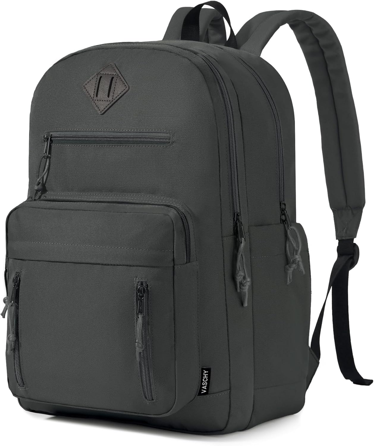 VASCHY School Backpack,Two Compartments Daypack Bookbag Schoolbag for High School Teen Boy Girls/College/Work/Men Bi-color