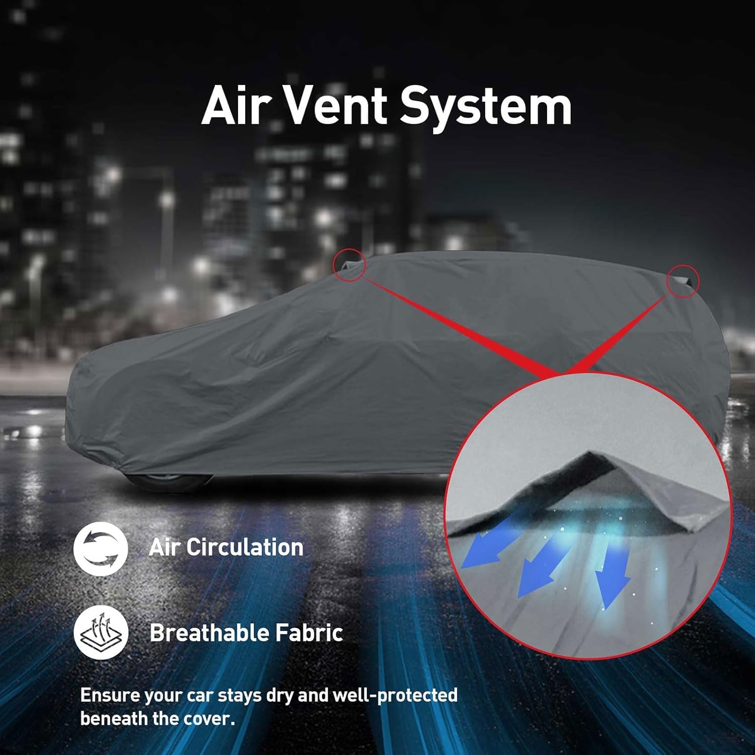 Ultimum Series Semi Custom Fit Cover for 2006-2026 Mercedes-Benz Sprinter Van 144" Wheelbase with Standard Roof Breathable All Weather Protection Scratch, Dust, Snow Shield