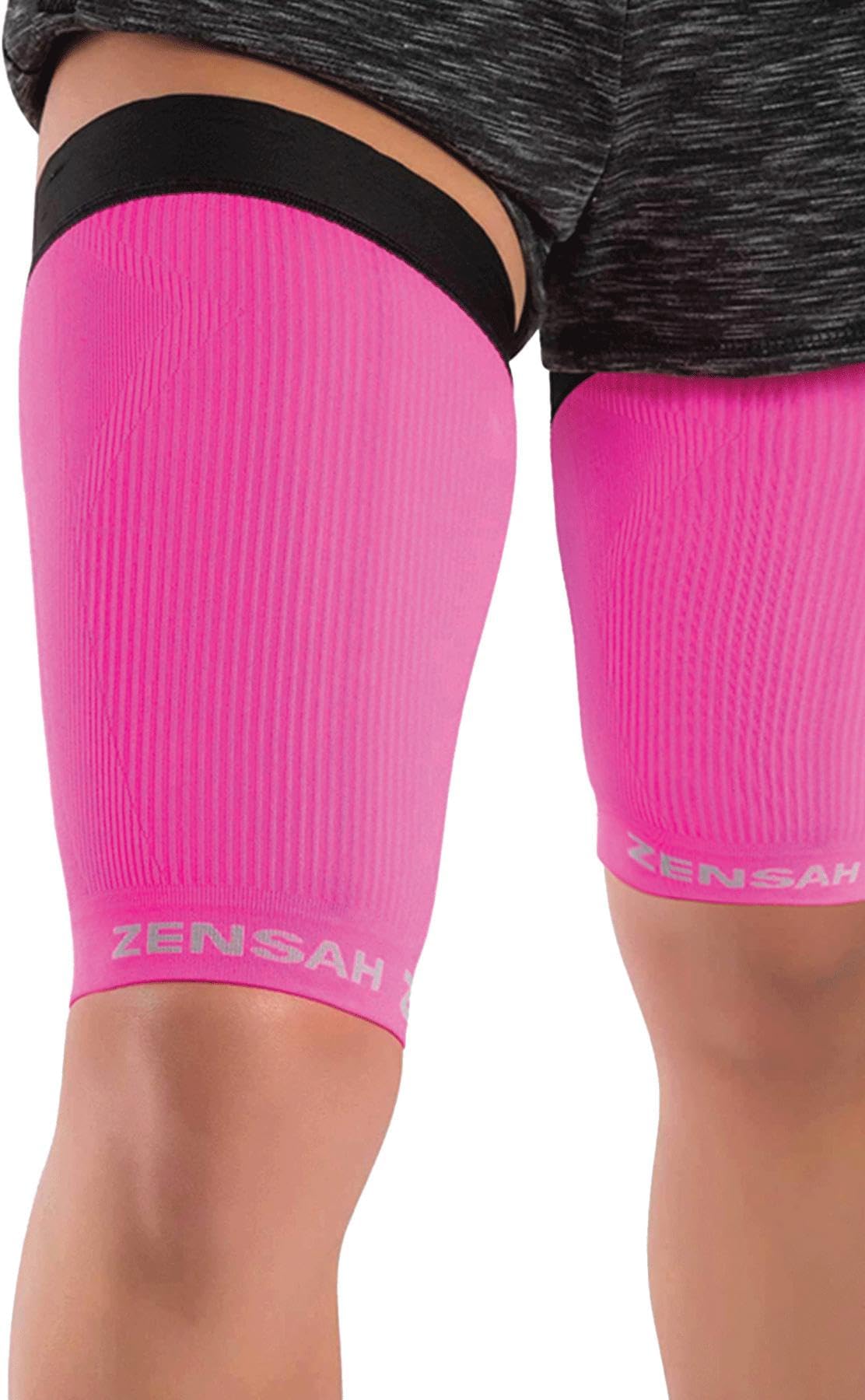 ZensahThigh Compression Sleeve - Support for Pulled Hamstring, Quad Strain, Groin Compression Wrap for Men and Women