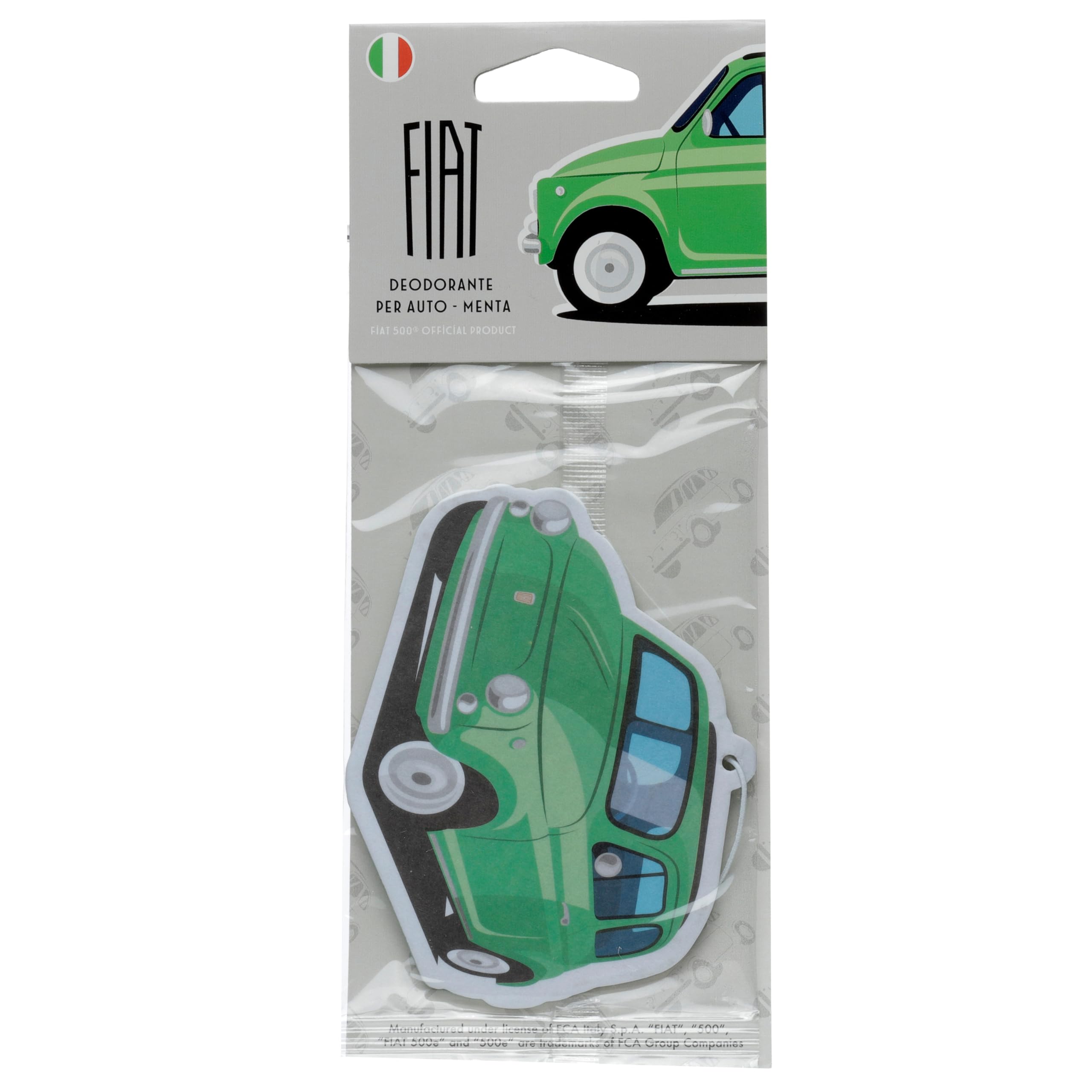 Puckator Fresh Mint Retro Green Fiat 500 Air Freshener - Diffuser Room Fragrance Air Fresheners For Home Bathroom Small Aroma Mist Scent Diffusers Odour Neutraliser Freshener Cigarette Smoke Remover