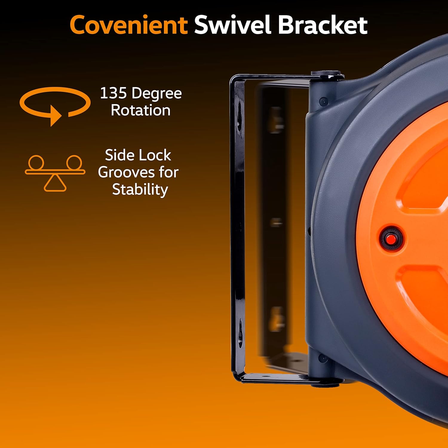 🛒 Crаzу Dеаlѕ SuperHandy Extension Cord Reel Retractable Extra Long 12AWG x 65' Feet Industrial Polypropylene Ultra Heavy Duty 3C SJTOW Commercial Premium Grade Ultra Flexible Cable (S3) Triple Tap Connector